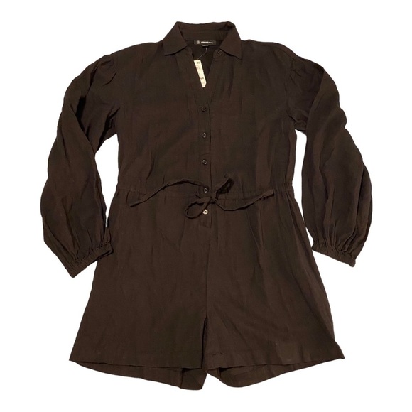 Inc Drawstring-Waist Puff-Sleeve Romper NWT - Picture 2 of 6